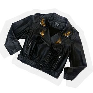✨ SOLD ✨ - TRIPPNYC CROPPED & STUDDED JACKET